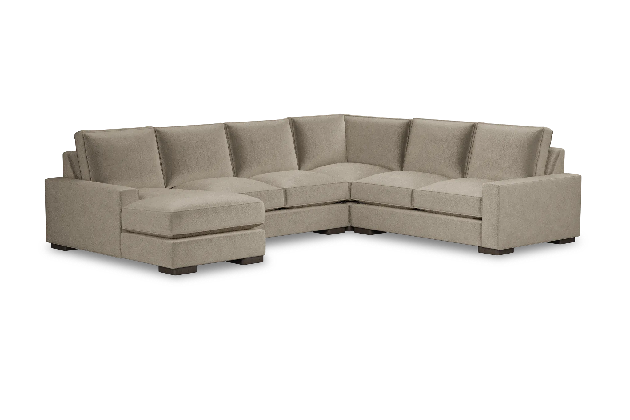 Edgewater Joya Beige Medium Left Chaise Sectional