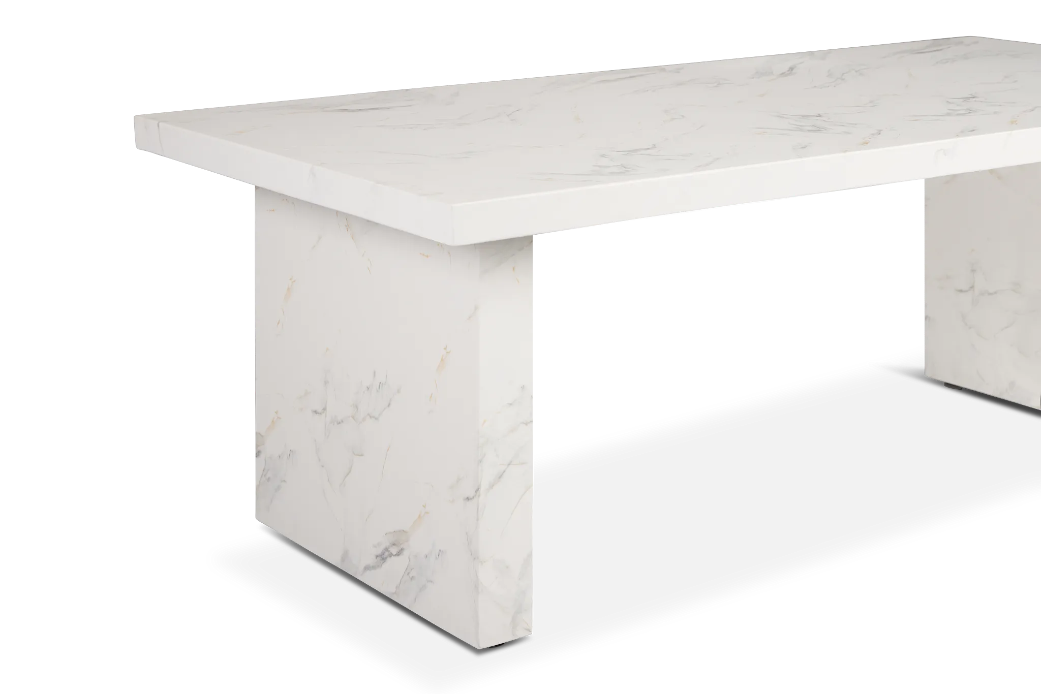 Viscaya White Rectangular Table