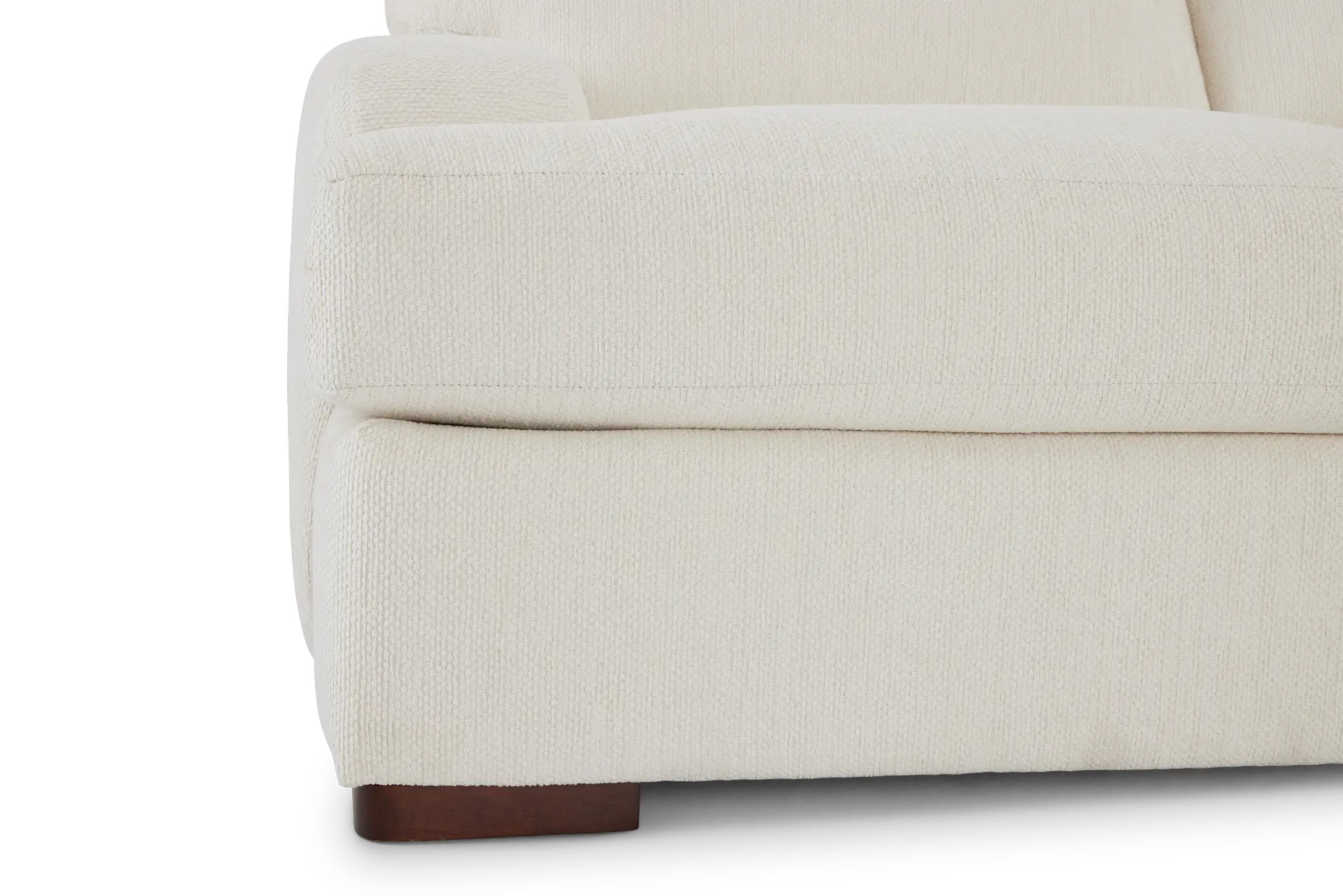 Alpha White Fabric Medium Right Chaise Sectional Alpha White Fabric Medium Right Chaise Sectional