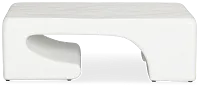 Layla White Rectangular Coffee Table