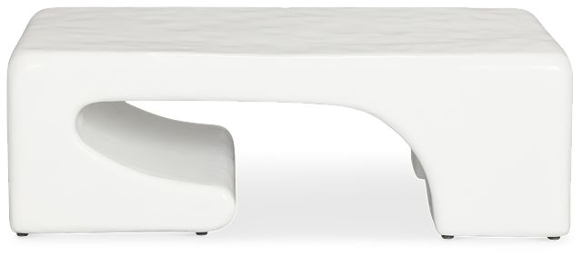 Layla White Rectangular Coffee Table