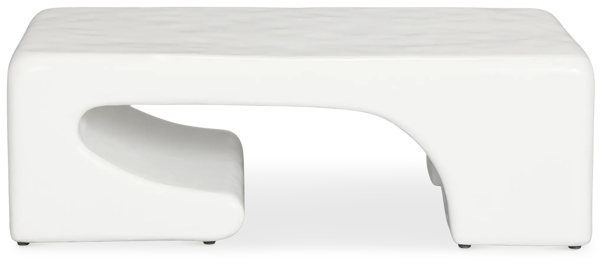 Layla White Rectangular Coffee Table