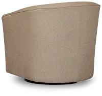 Tate Brown Fabric Swivel Chair