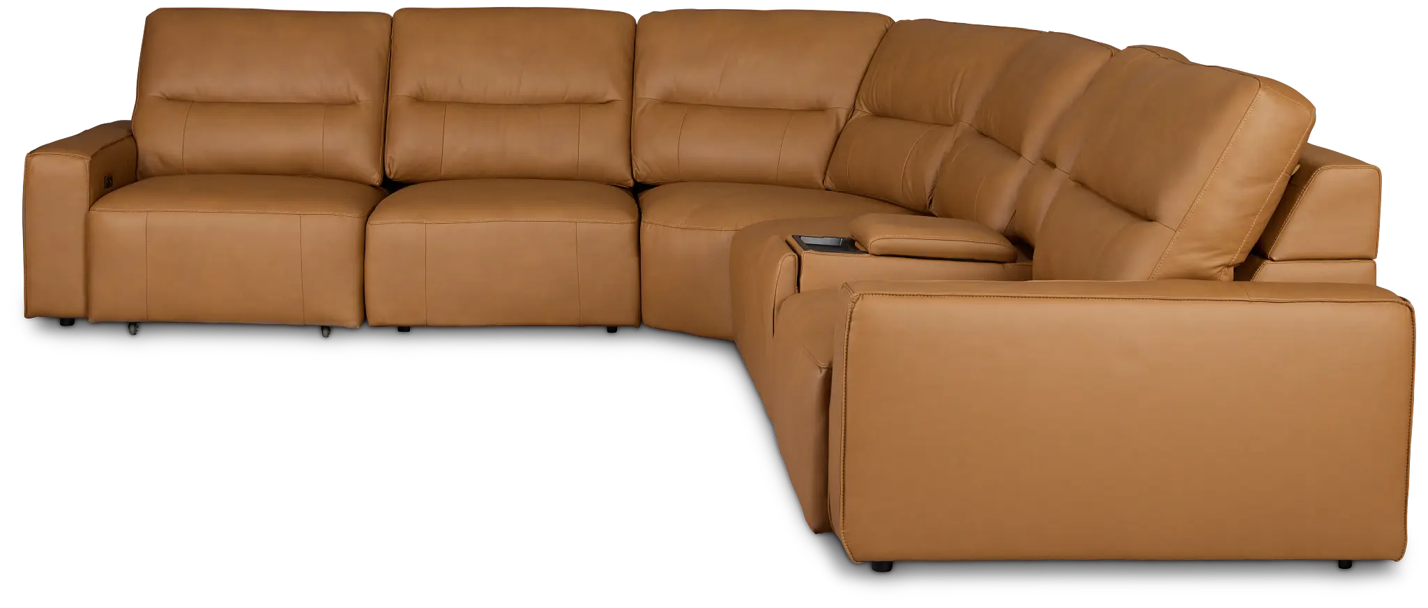 Rudy Brown Lthr/vinyl Medium Dual Power 2 Arm Extension Chaise Sectional Rudy Brown Lthr/vinyl Medium Dual Power 2 Arm Extension Chaise Sectional