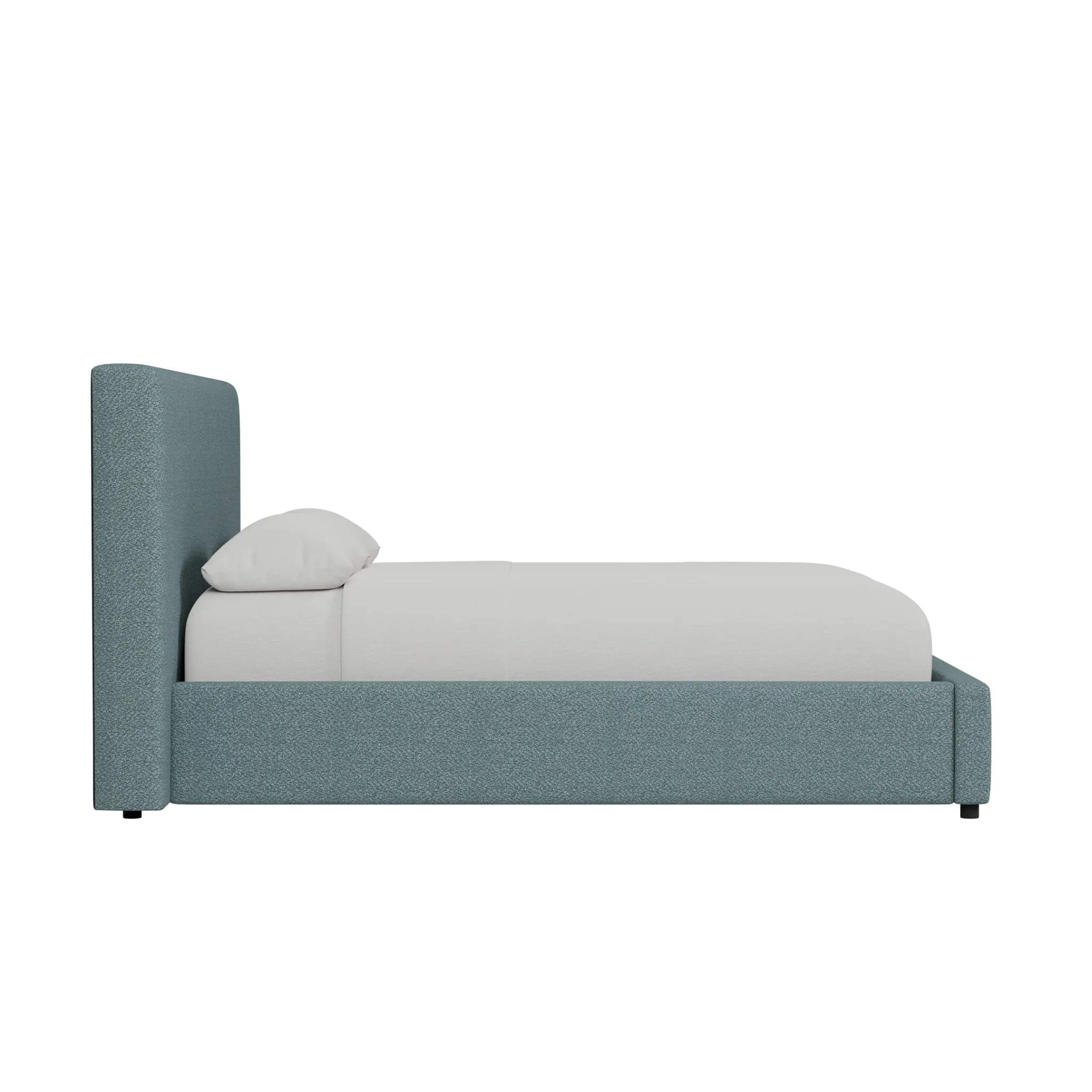Grayton Sutton Blue 48" Upholstered Platform Bed Grayton Sutton Blue 48" Upholstered Platform Bed