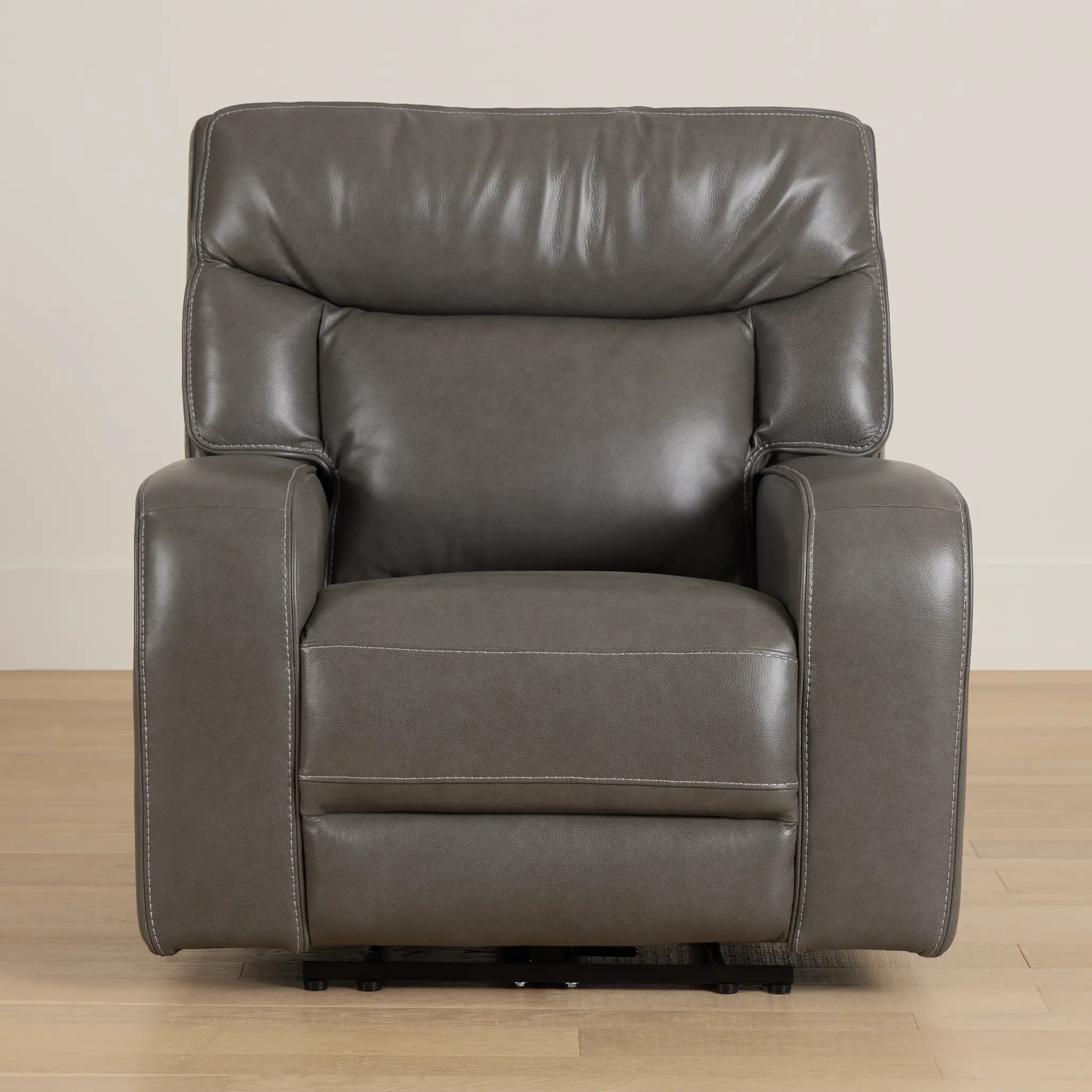Jasper Gray Leather Power Recliner Jasper Gray Leather Power Recliner
