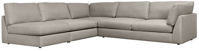 Harper Gray Fabric Large Right Arm Sectional (0)