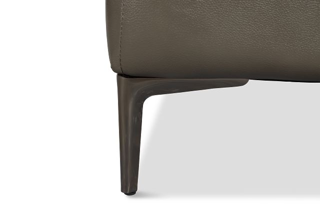 Ava Dark Gray Micro Left Chaise Power Reclining Sectional