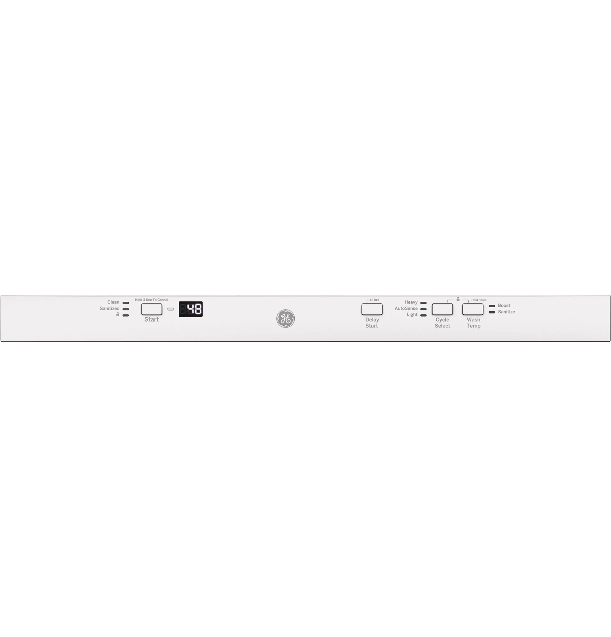 Ge 226 Series White Built In Dishwasher