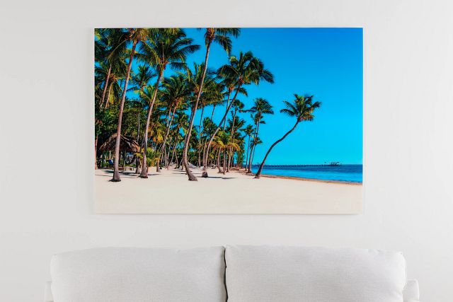 Palms2 Multicolored Acrylic Wall Art