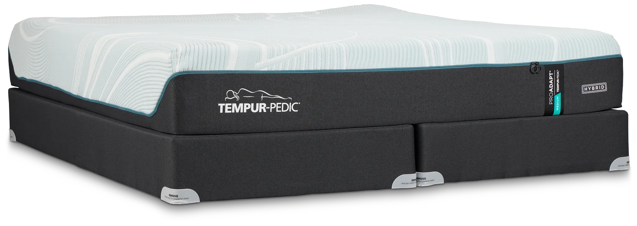 Tempur-pedic Tempur-proadapt Medium Hybrid Mattress Set