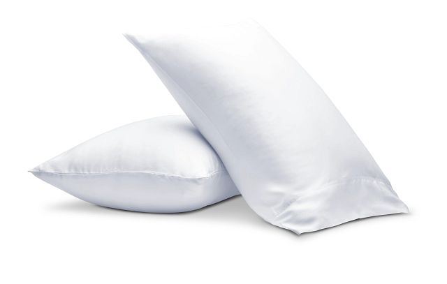 Tencel White 300 Thread Set Of 2 Pillowcases