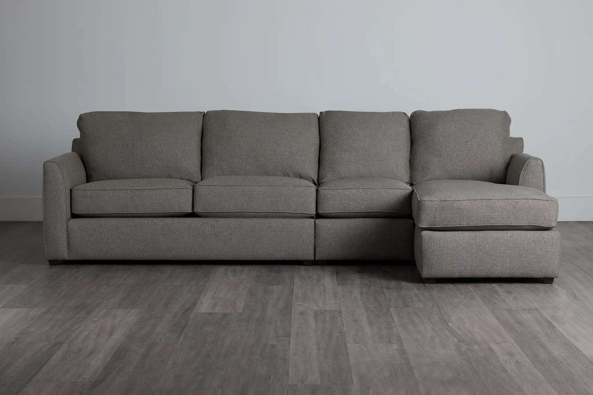 Asheville Brown Fabric Small Right Chaise Sectional Asheville Brown Fabric Small Right Chaise Sectional