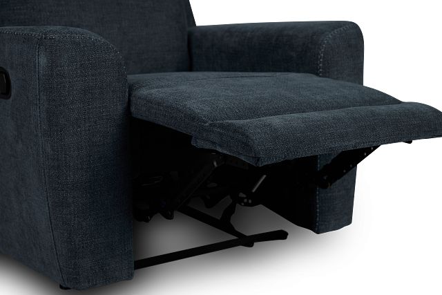Dean Dark Blue Fabric Recliner
