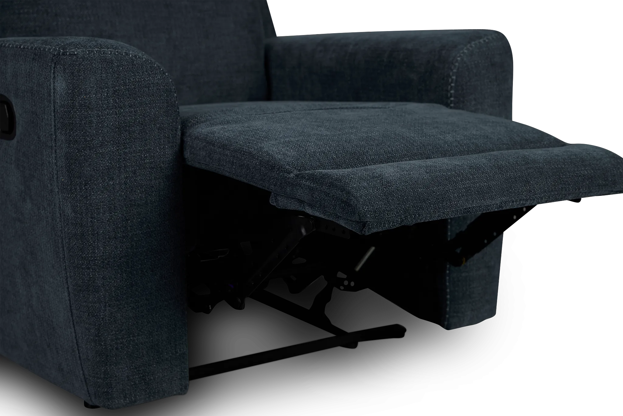 Dean Dark Blue Fabric Recliner