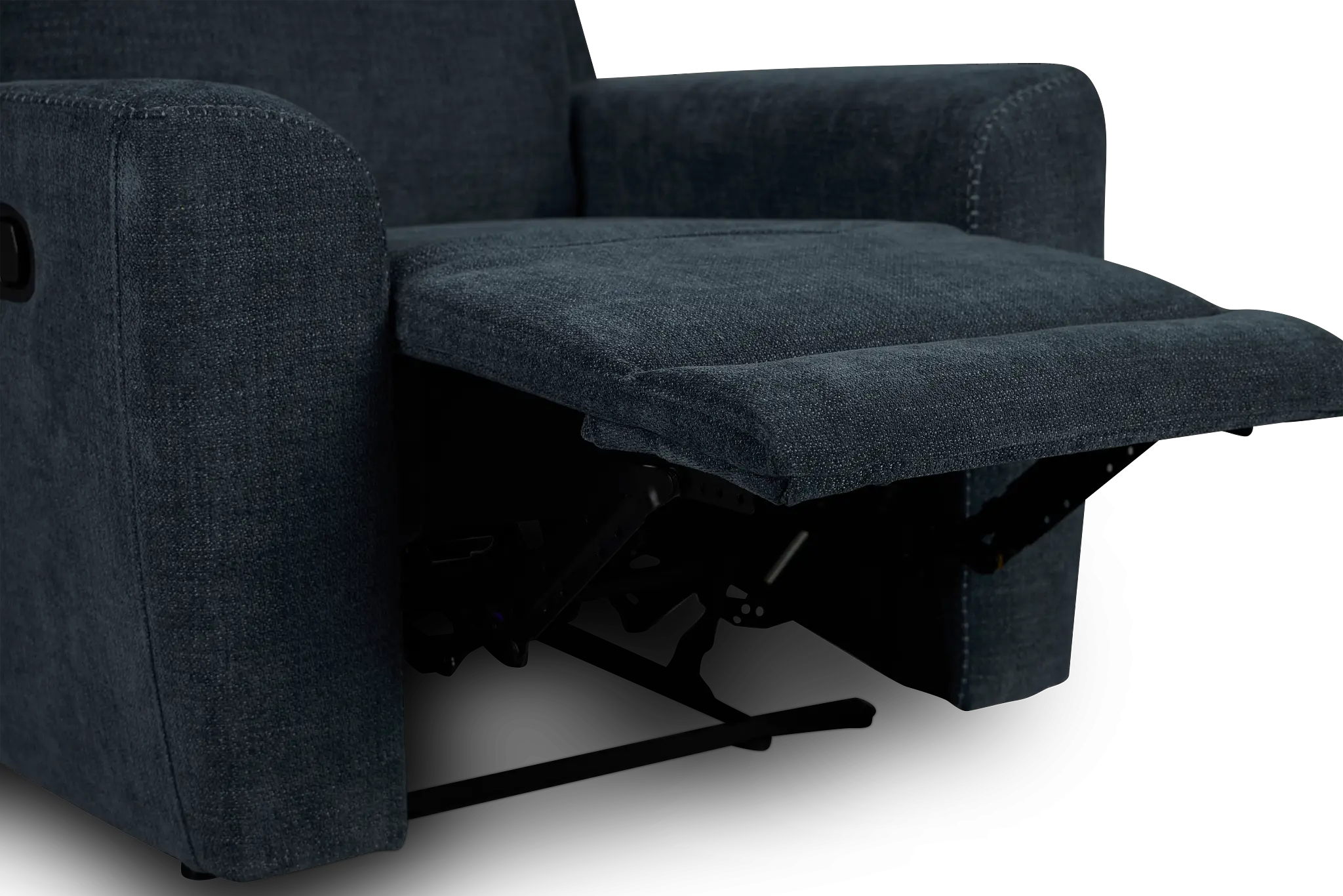 Dean Dark Blue Fabric Recliner Dean Dark Blue Fabric Recliner