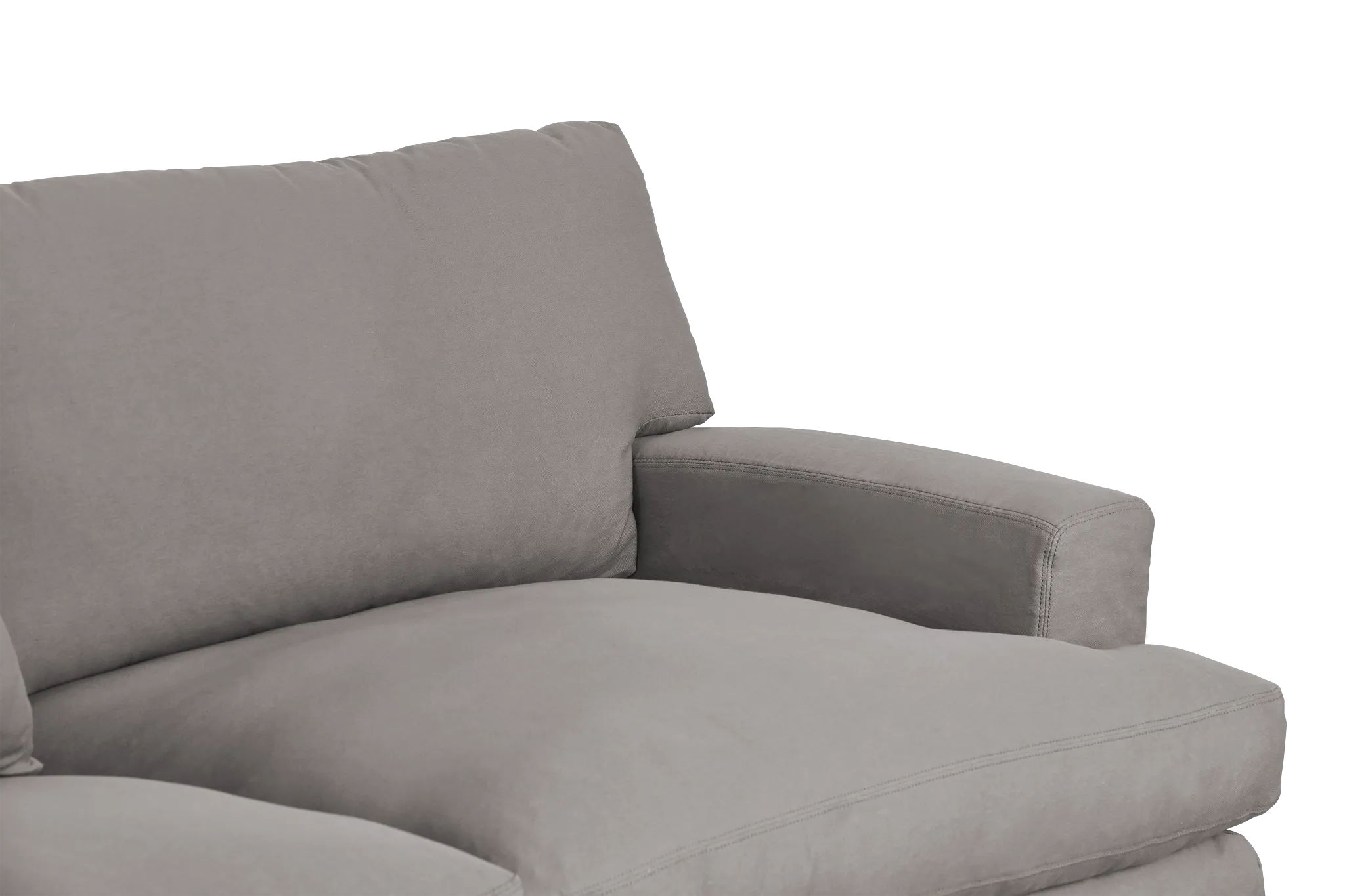 Delilah Gray Fabric Sofa