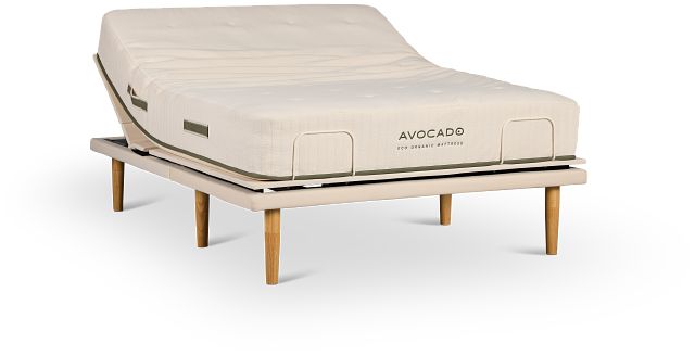 Avocado Eco Organic Cushion Firm Eco Plus Adjustable Base Mattress Set