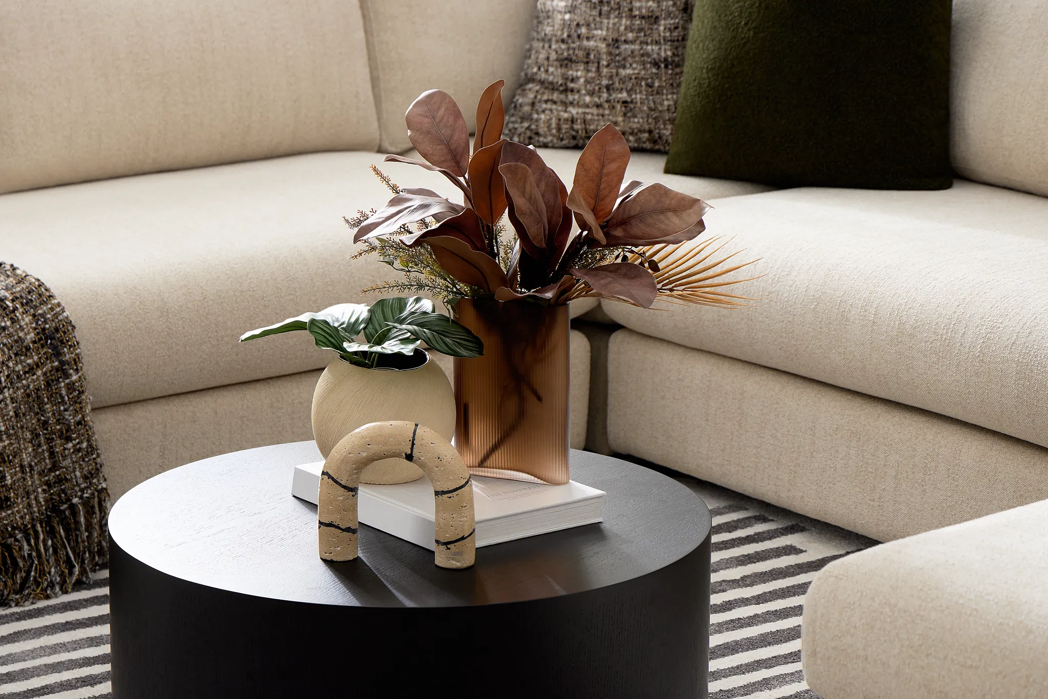 Juna Tall Brown Vase