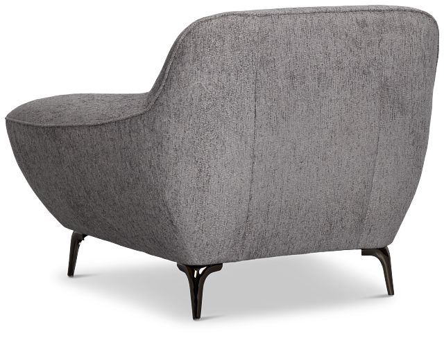 Zoey Dark Gray Fabric Chair
