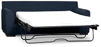 Sinclair Dark Blue Fabric Memory Foam Sleeper