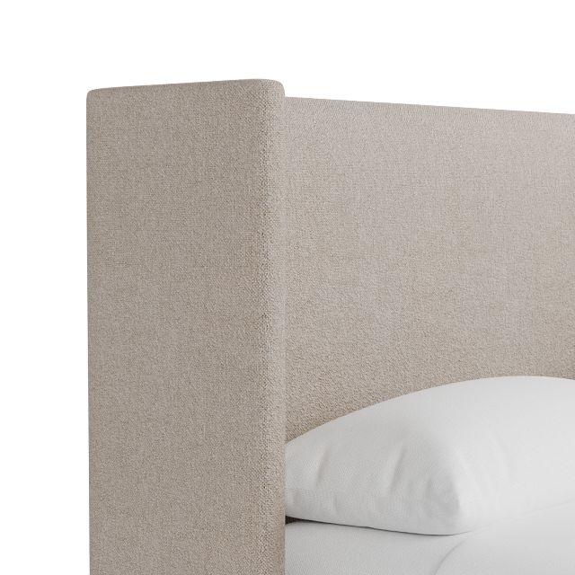 Captiva Elite Taupe 48" Upholstered Shelter Bed