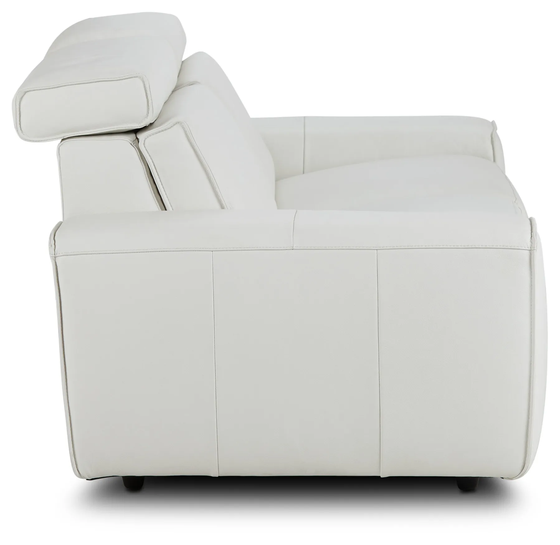 Carmelo White Leather Power Reclining Sofa