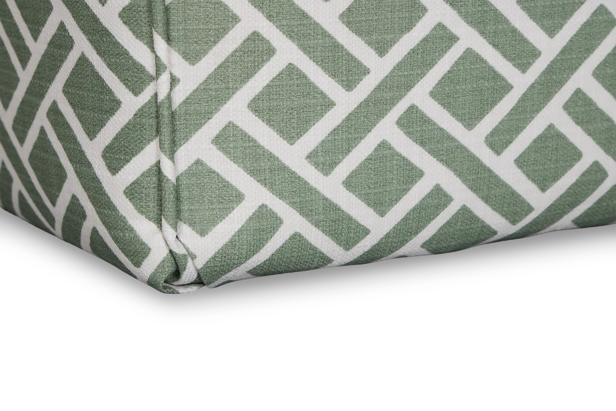 Eastwood Green Fabric Accent Pouf Eastwood Green Fabric Accent Pouf