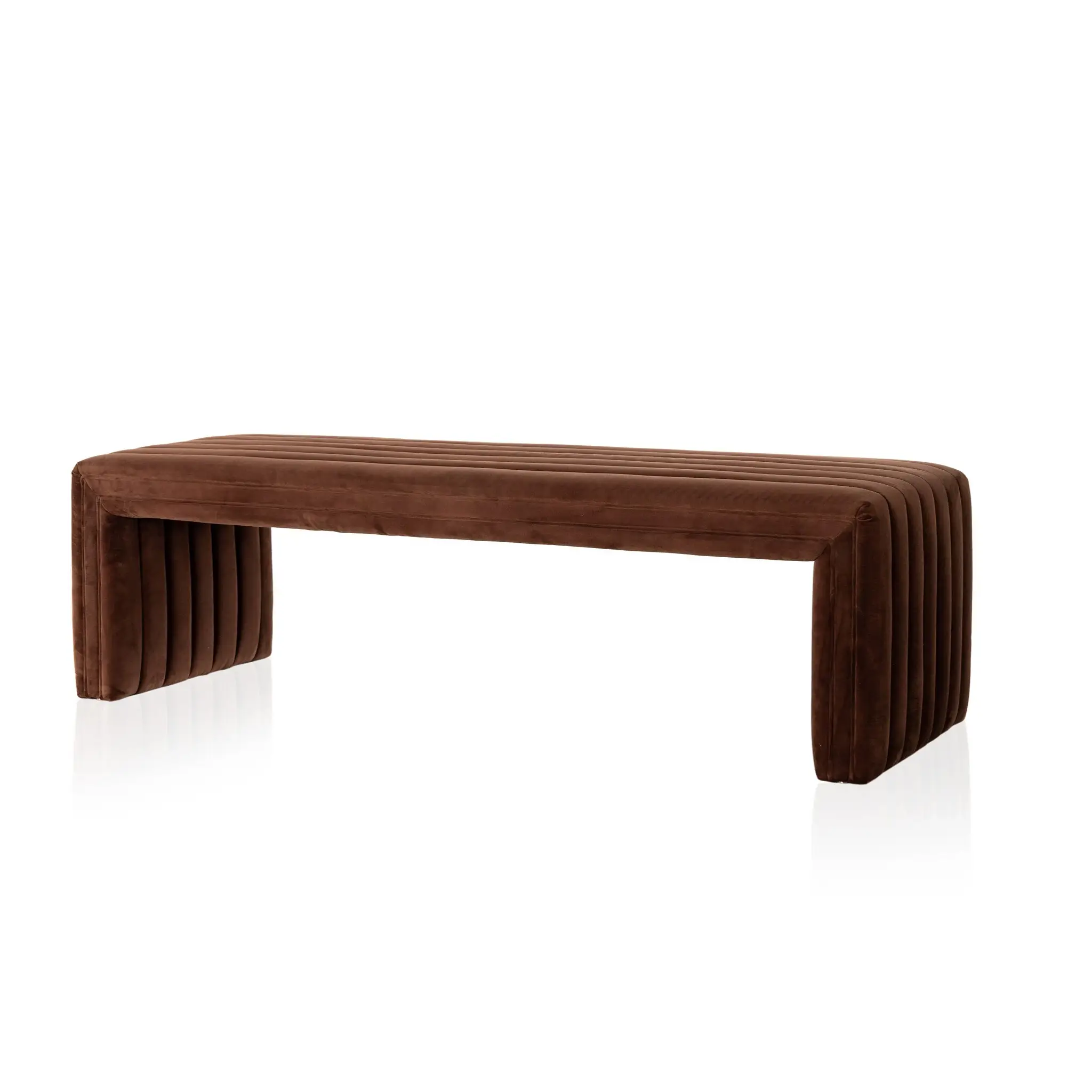 Four Hands Sarah Brown Velvet Bench Four Hands Sarah Brown Velvet Bench