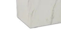 Modena White Square End Table