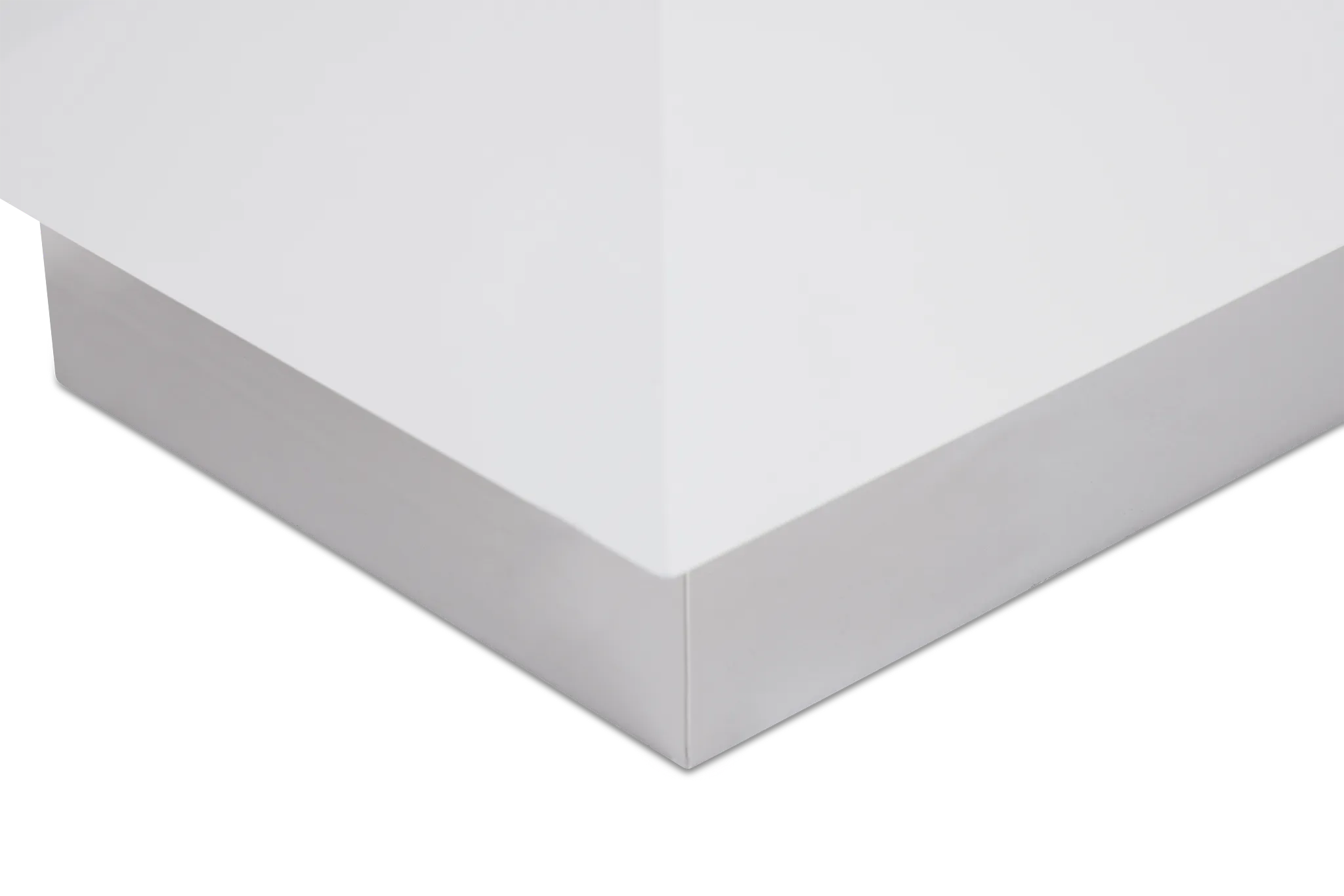 Camila White Rect Sofa Table