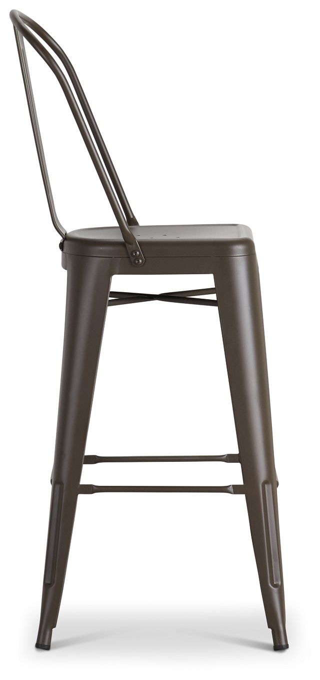 Harlow Dark Tone Metal 30" Barstool