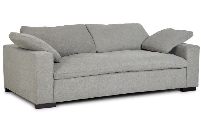 Aubrey Light Gray Fabric Sofa