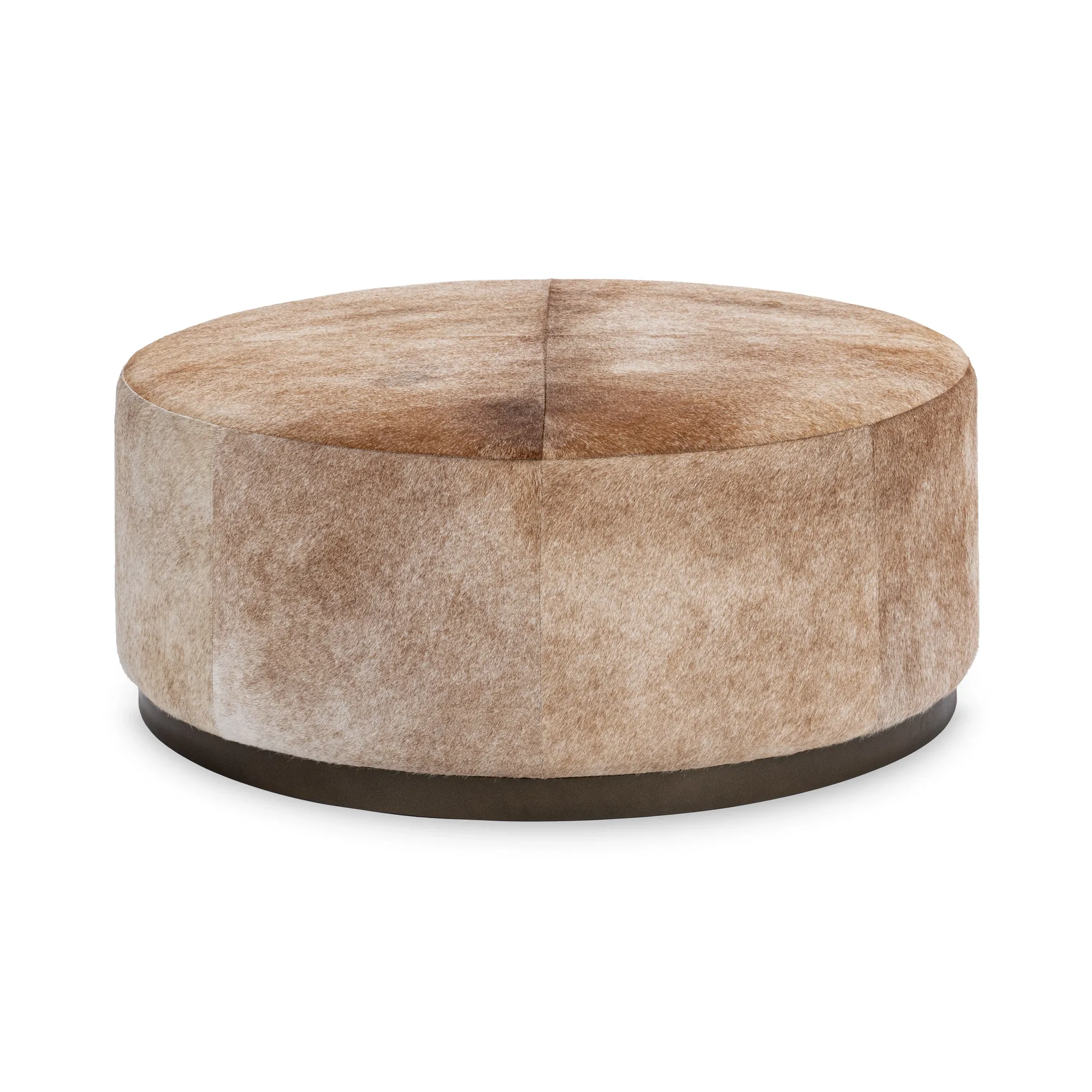 Pups Beige Round Ottoman Table