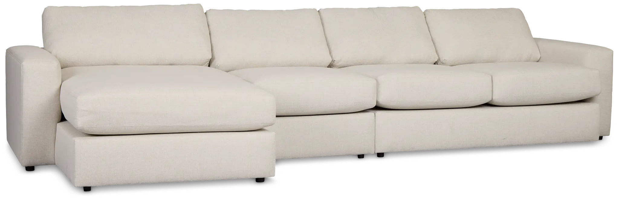 Brantley Light Beige Fabric Small Left Chaise Sectional Brantley Light Beige Fabric Small Left Chaise Sectional