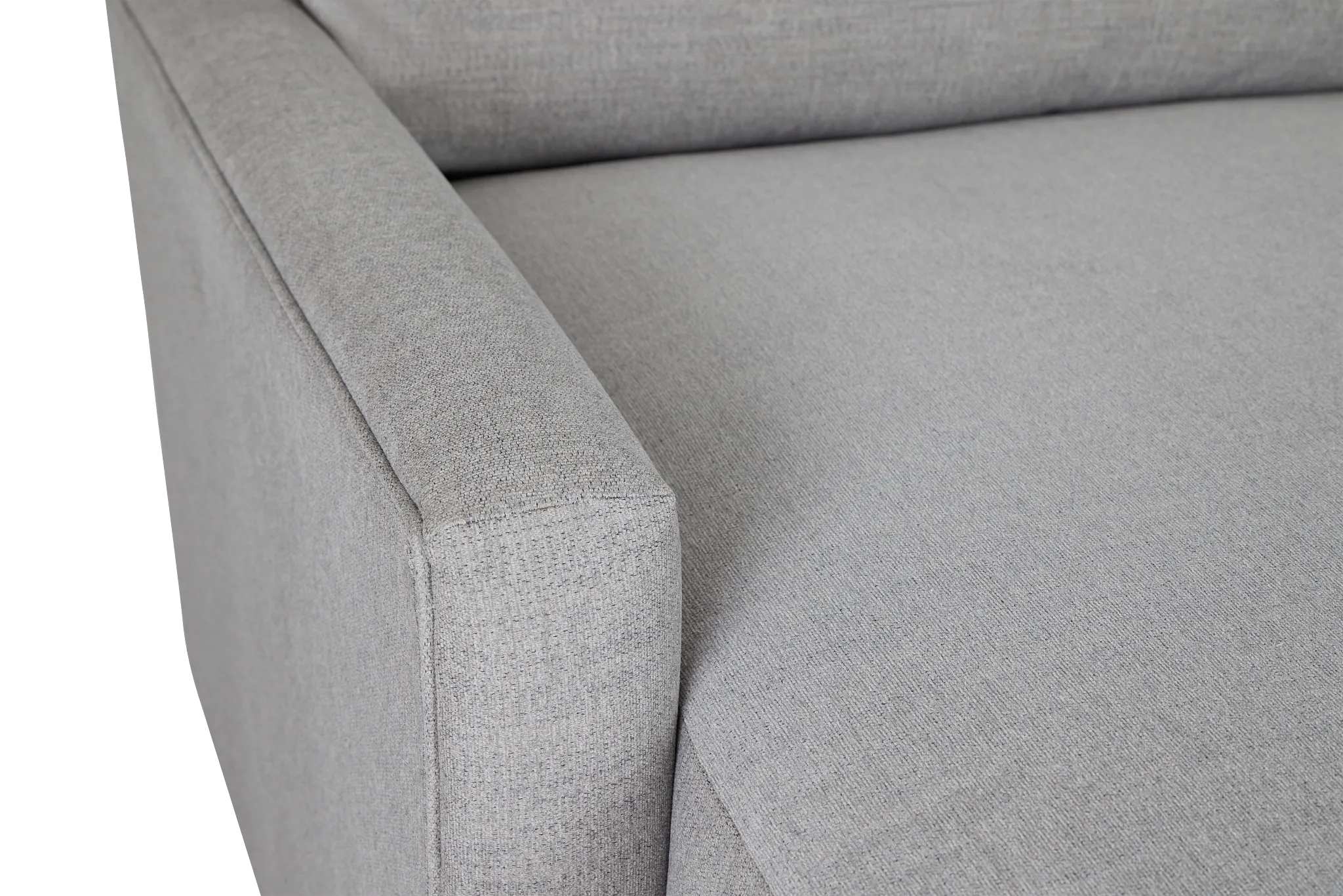 Noah Gray Fabric Small Left Chaise Sectional