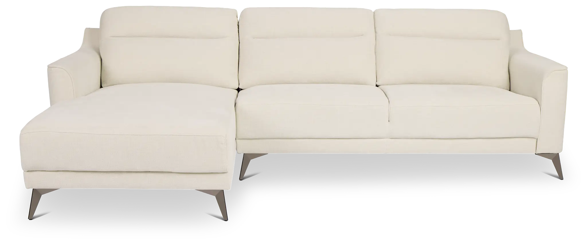 Talia Light Beige Fabric Left Chaise Sectional Talia Light Beige Fabric Left Chaise Sectional