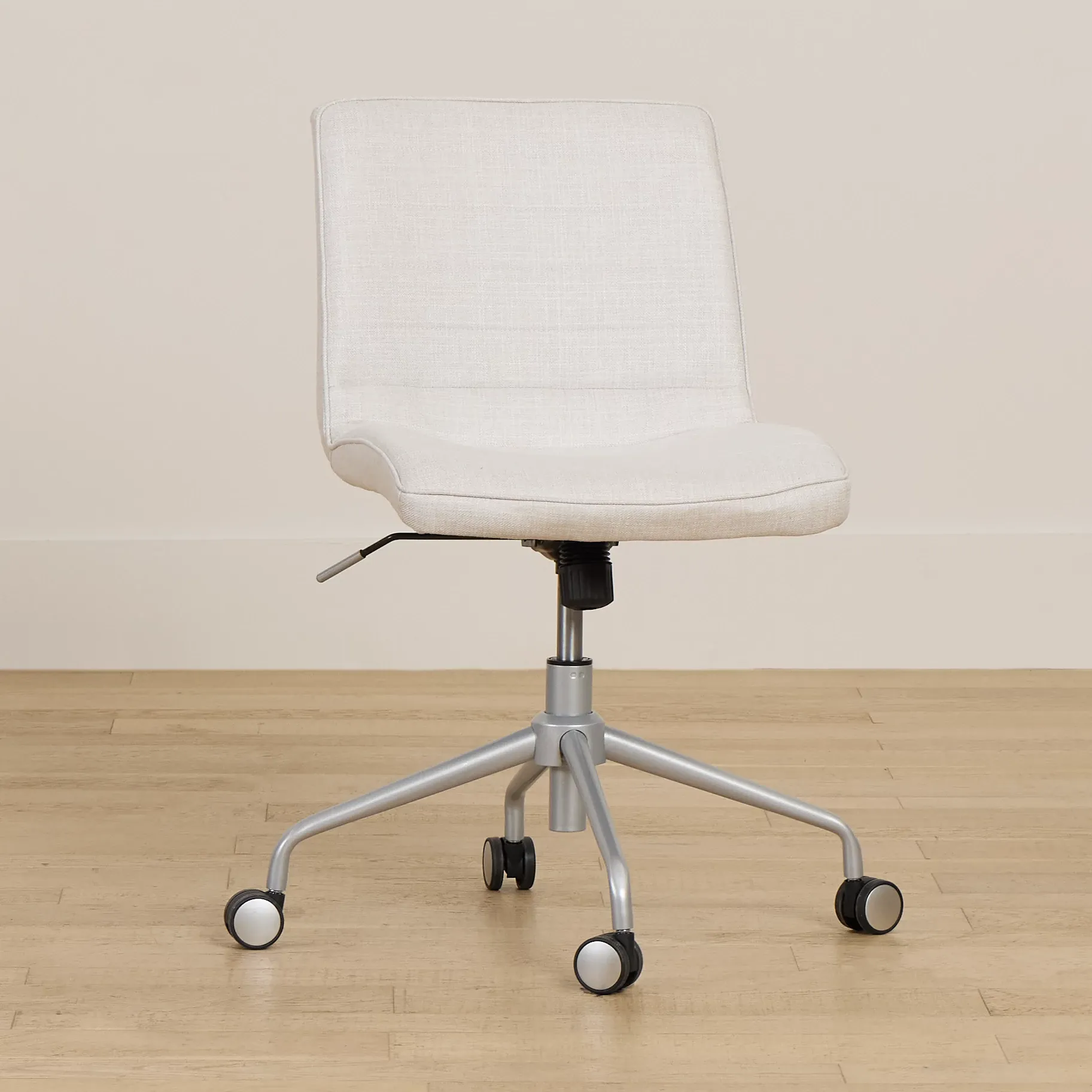 Gwen Light Gray Upholstered Desk Chair