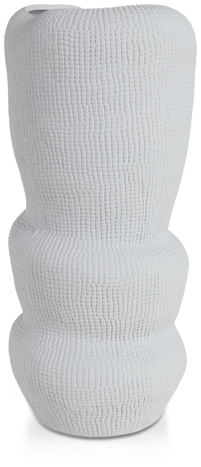 Waffi White Large Vase