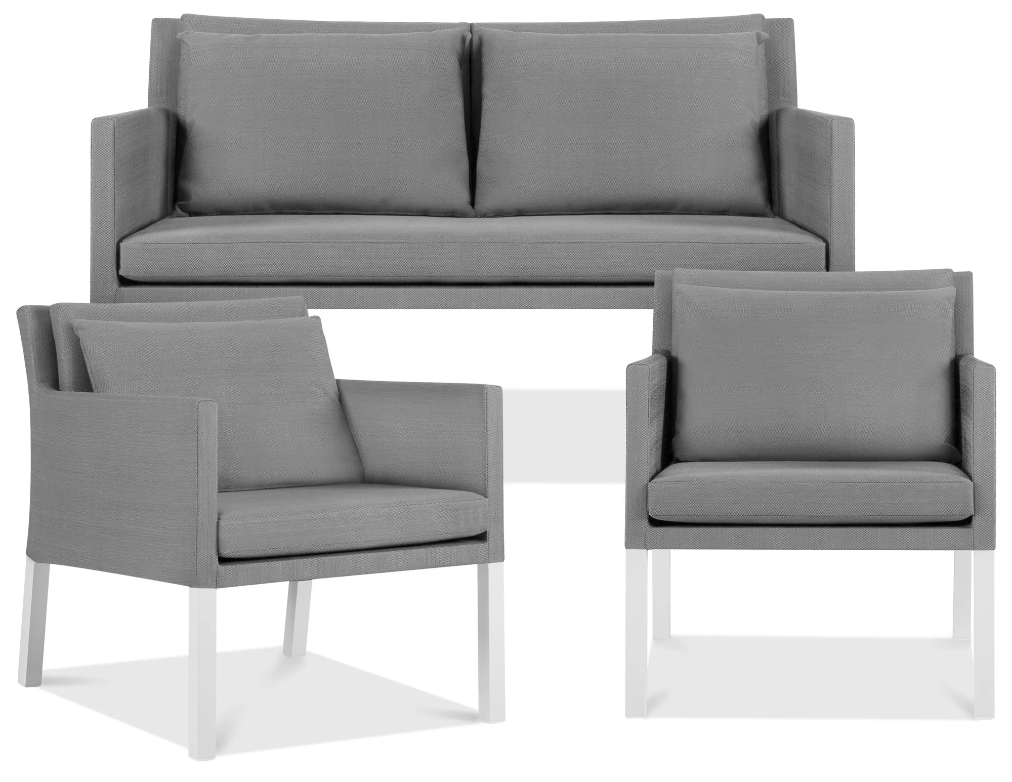 Lisbon Gray Outdoor Living Room Set