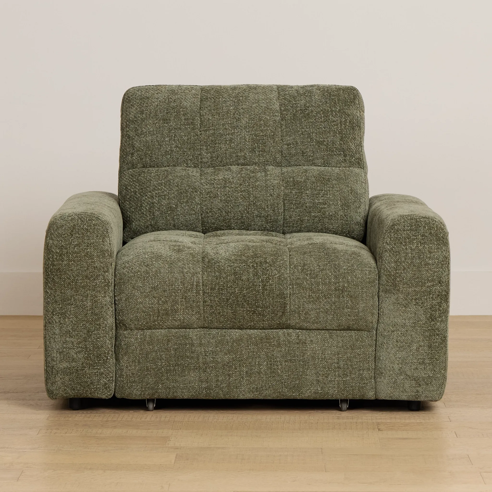 Hendrix Green Fabric Power Reclining Chaise