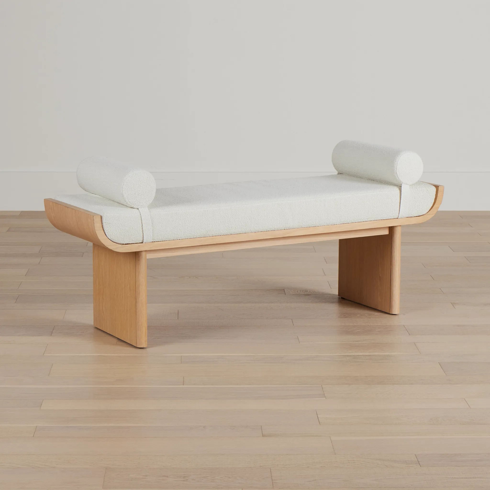 Malibu Light Tone Upholstered Bench