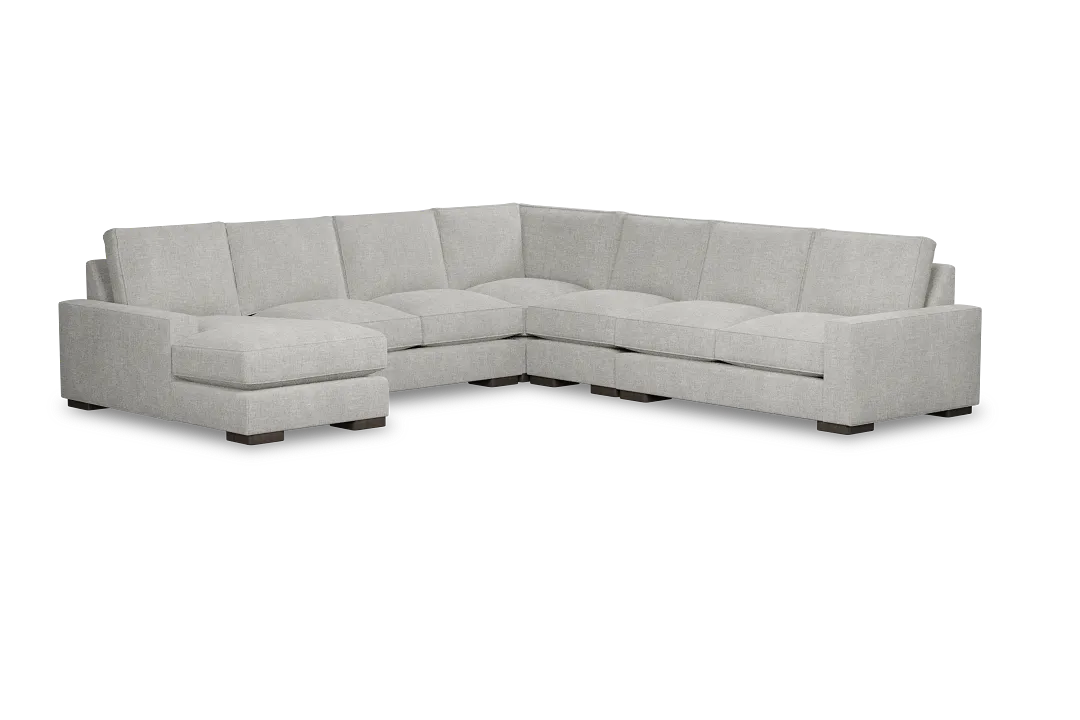 Edgewater Elevation Khaki Large Left Chaise Sectional