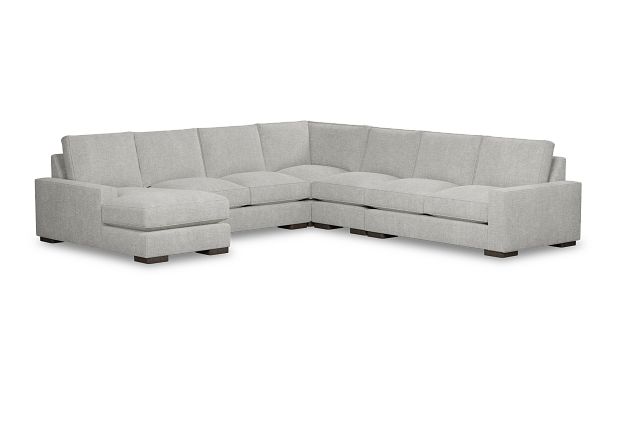 Edgewater Elevation Khaki Large Left Chaise Sectional