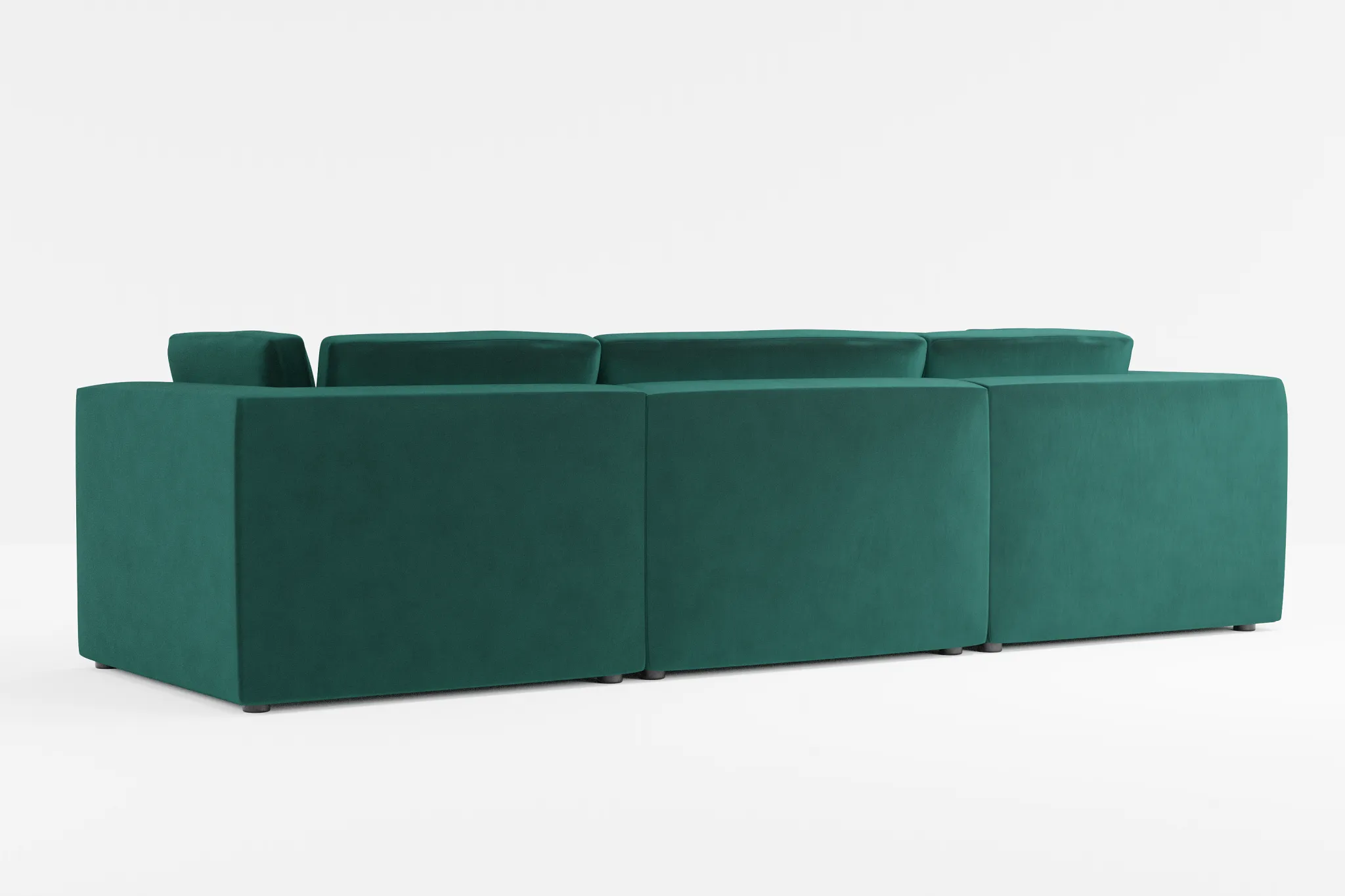 Destin Joya Green Velvet 4-piece Modular Sectional