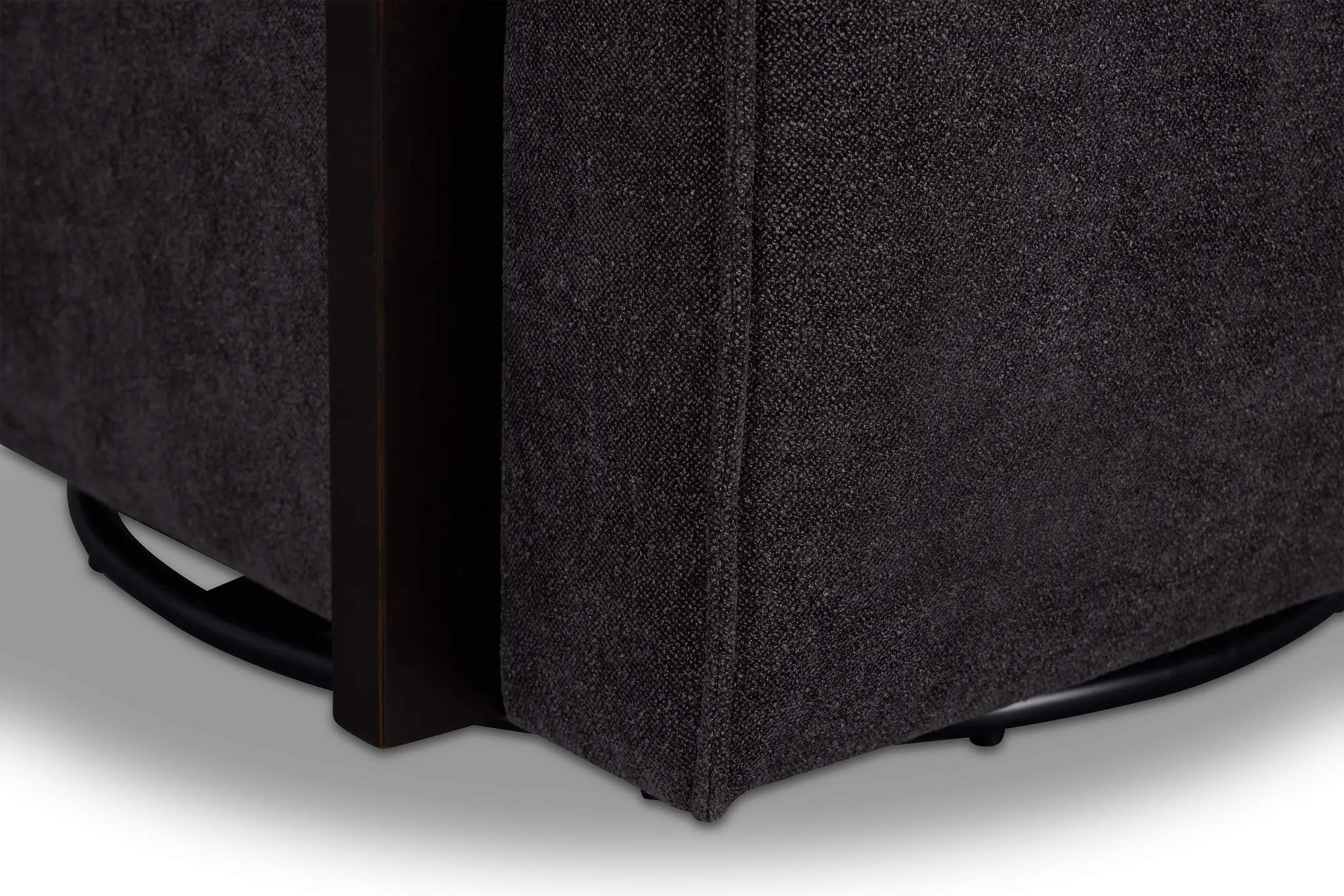 Lucas Dark Gray Fabric Swivel Rocker Glider Lucas Dark Gray Fabric Swivel Rocker Glider