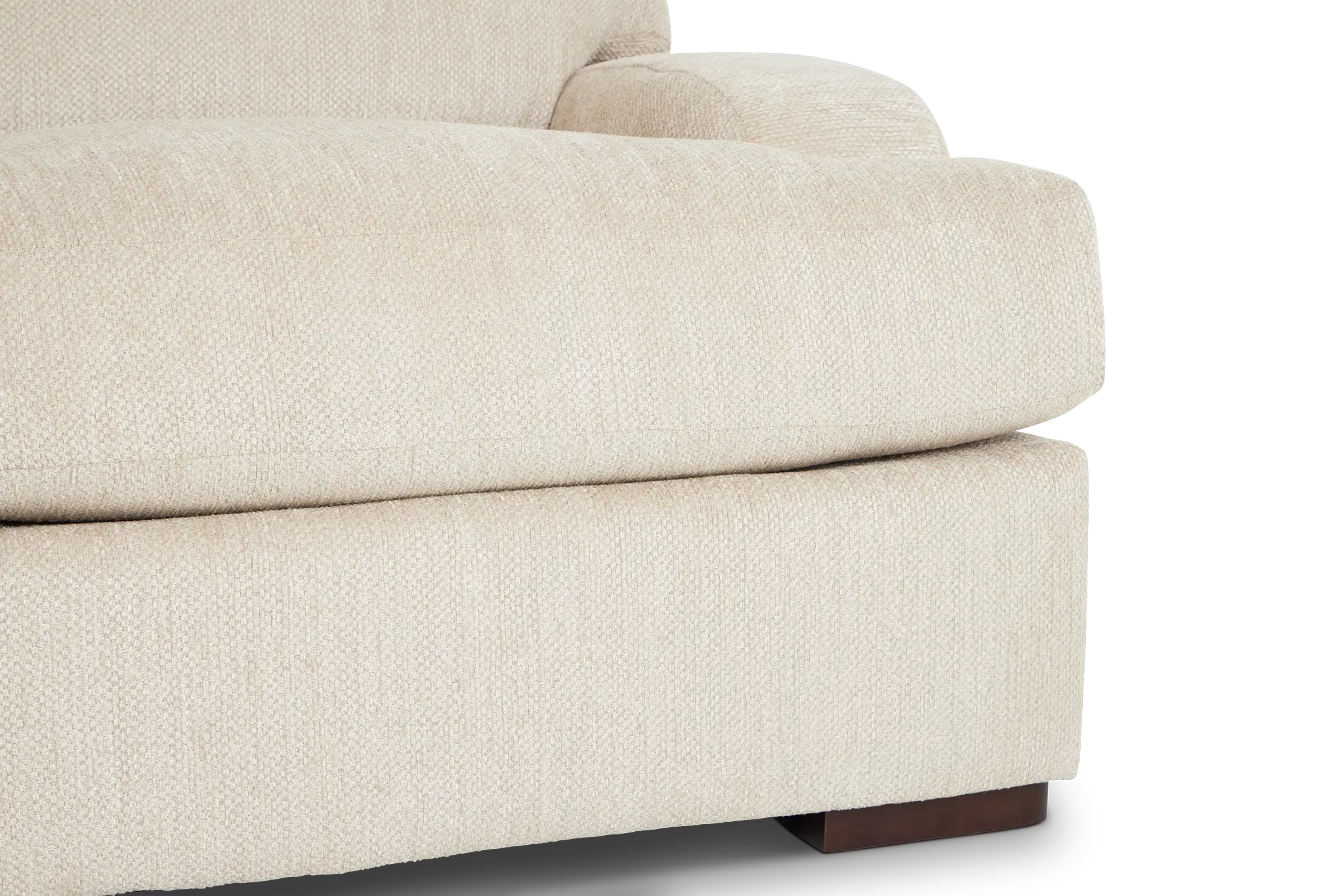 Alpha Beige Fabric Left Chaise Sectional Alpha Beige Fabric Left Chaise Sectional