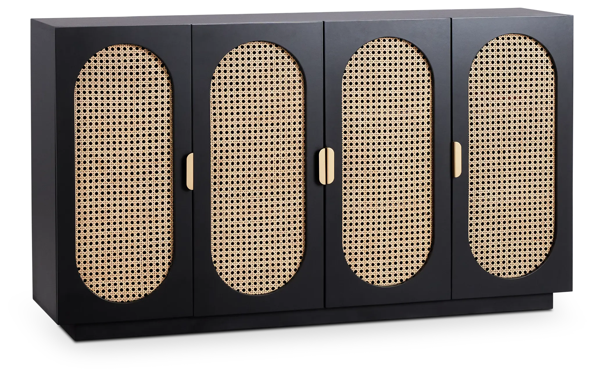 Sarto Black Four-door Cabinet Sarto Black Four-door Cabinet