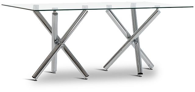 Quincy Gray Glass Table