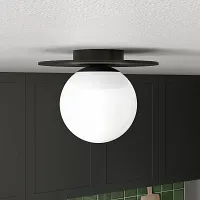 Sayer Black Semi Flush Mounted Light